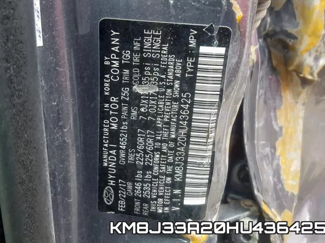 KM8J33A20HU436425 фото 2