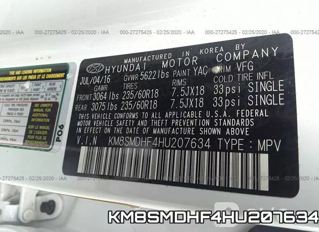 KM8SMDHF4HU207634 фото 10