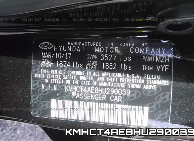 KMHCT4AE8HU290039 фото 10