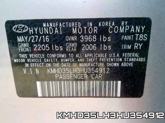 KMHD35LH3HU354912 фото 2