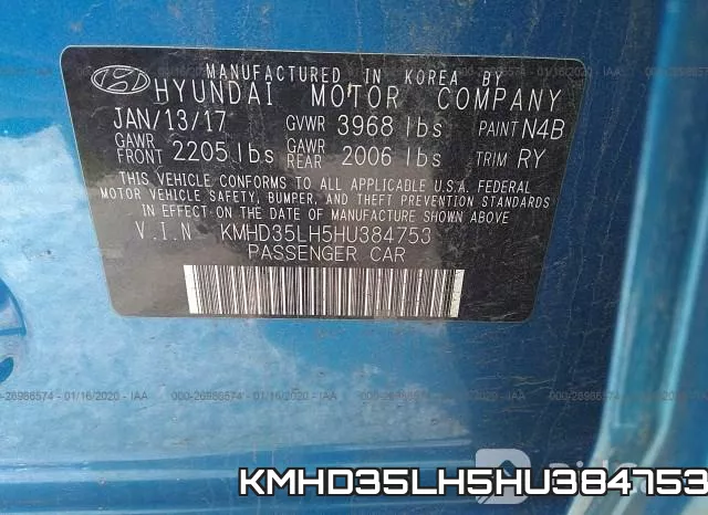 KMHD35LH5HU384753 фото 10