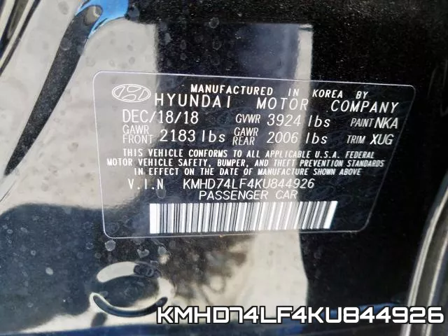 KMHD74LF4KU844926 фото 2