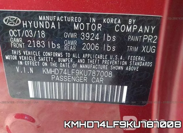 KMHD74LF9KU787008 фото 10
