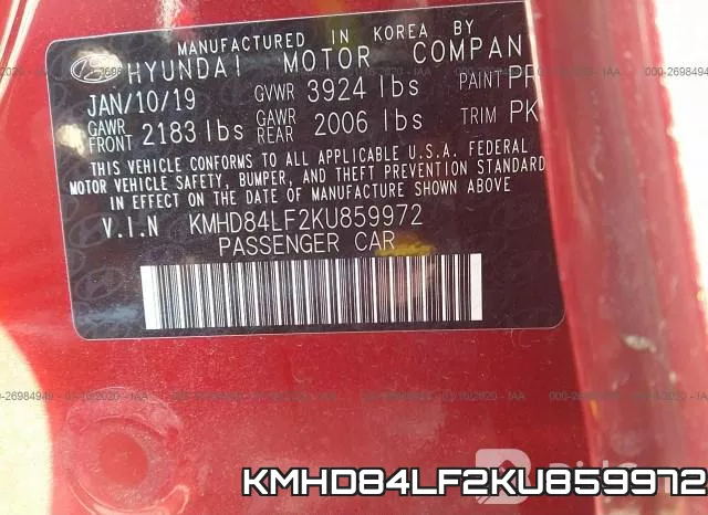 KMHD84LF2KU859972 фото 10