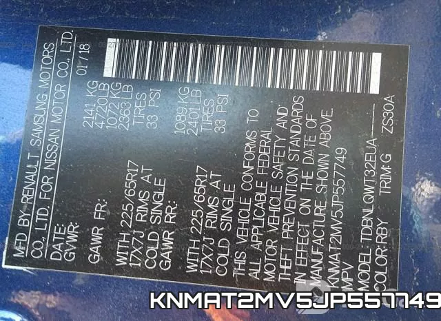 KNMAT2MV5JP557749 фото 10