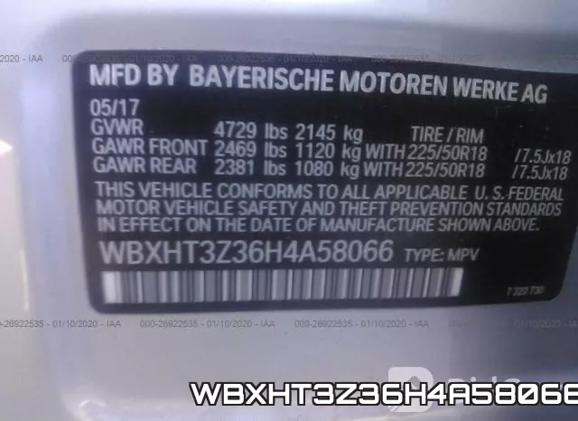 WBXHT3Z36H4A58066 фото 10