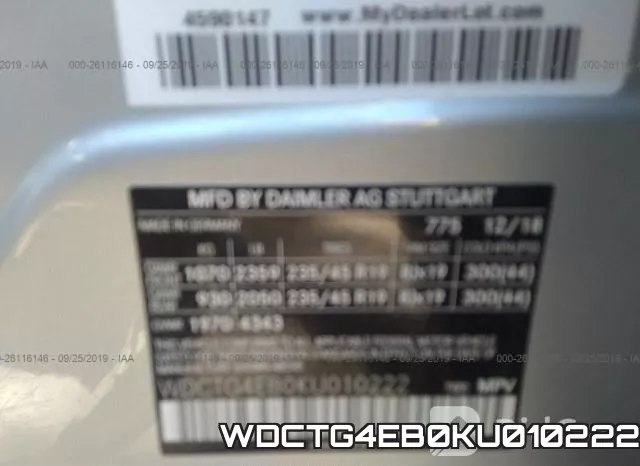 WDCTG4EB0KU010222 фото 10