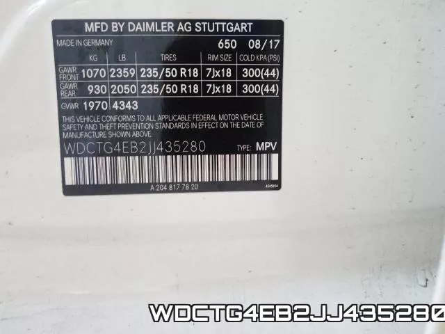 WDCTG4EB2JJ435280 фото 2