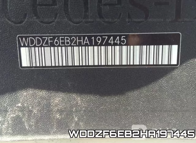 WDDZF6EB2HA197445 фото 10