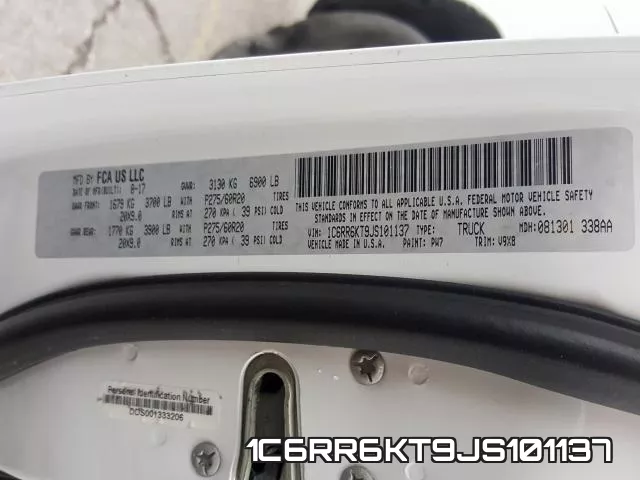 1C6RR6KT9JS101137 фото 2