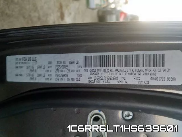 1C6RR6LT1HS639601 фото 2