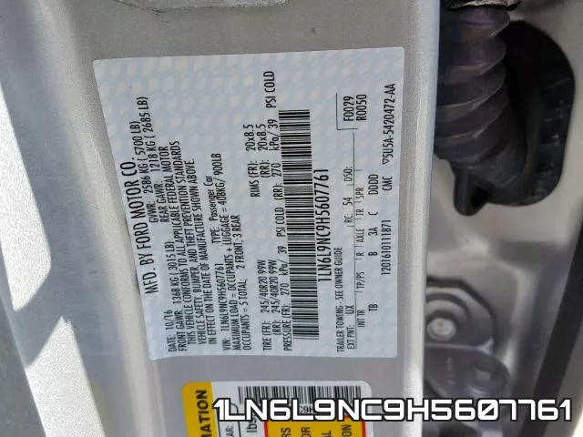 1LN6L9NC9H5607761 фото 2