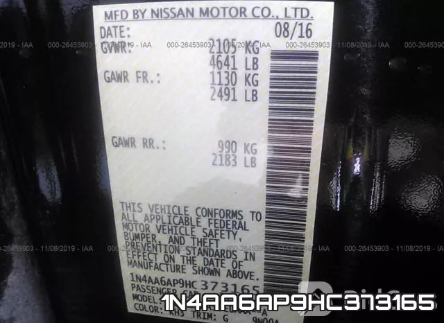 1N4AA6AP9HC373165 фото 10
