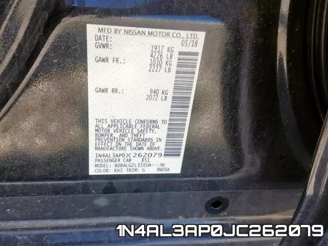 1N4AL3AP0JC262079 фото 2