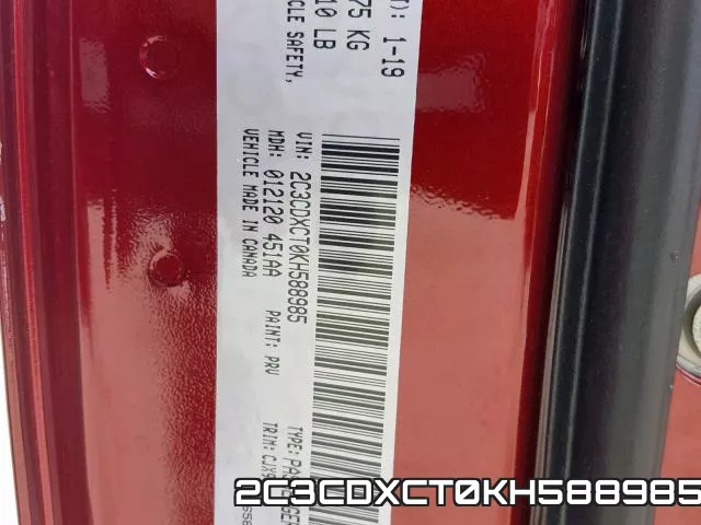 2C3CDXCT0KH588985 фото 2