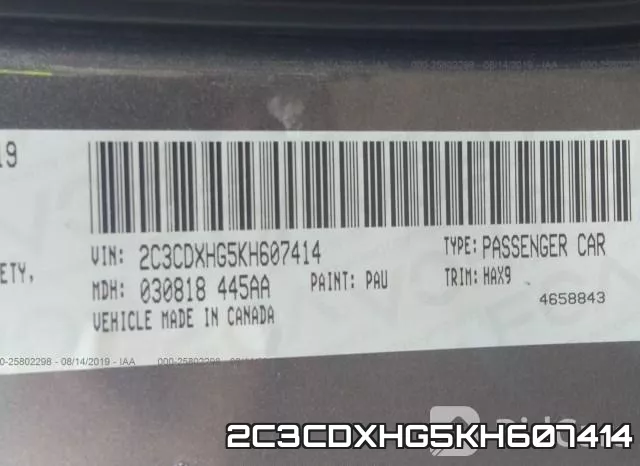 2C3CDXHG5KH607414 фото 10