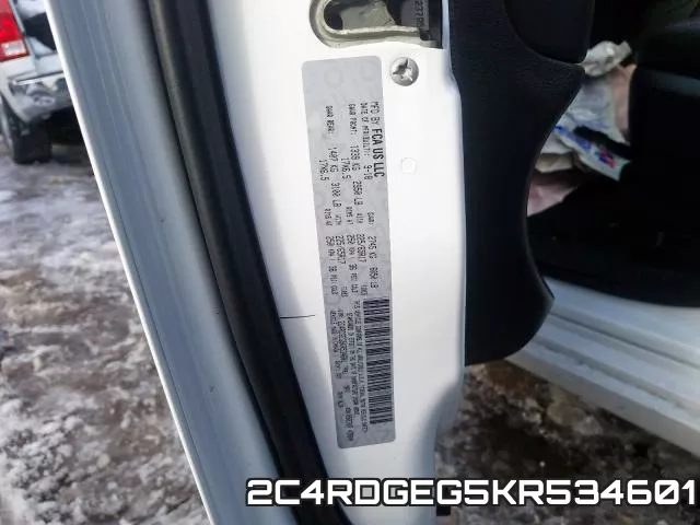 2C4RDGEG5KR534601 фото 2