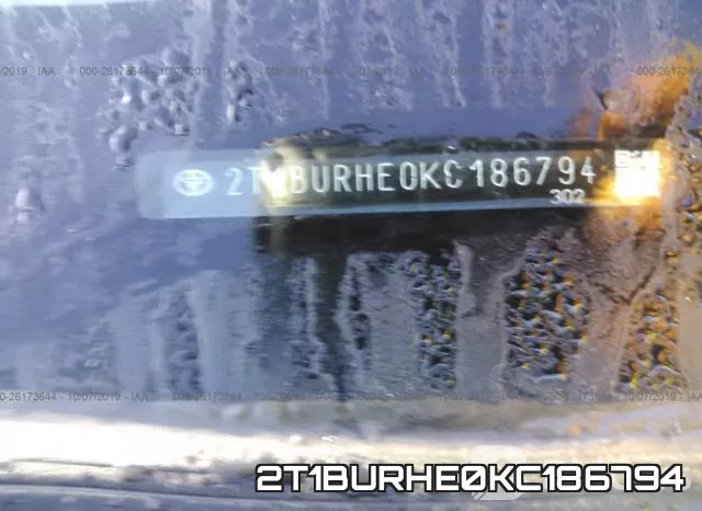 2T1BURHE0KC186794 фото 10