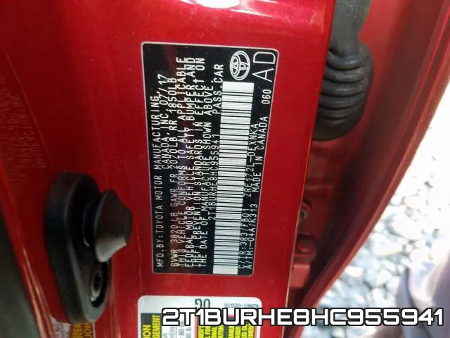 2T1BURHE8HC955941 фото 2