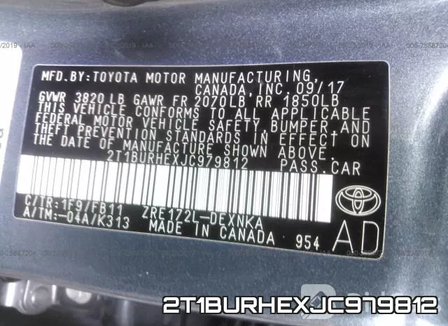 2T1BURHEXJC979812 фото 10