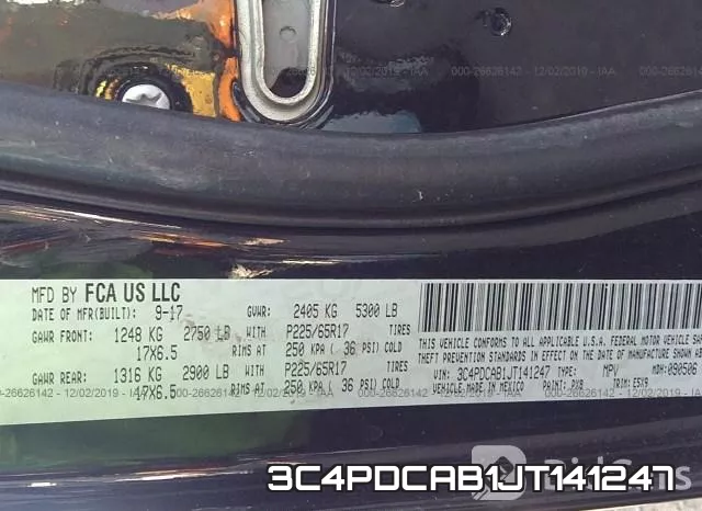 3C4PDCAB1JT141247 фото 9