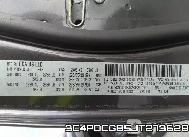 3C4PDCGB5JT273628 фото 10