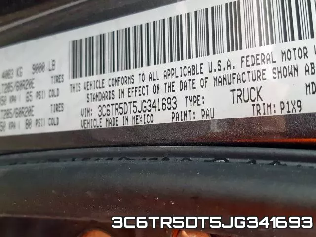 3C6TR5DT5JG341693 фото 2