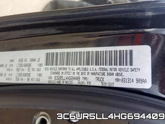 3C6UR5LL4HG694409 фото 2