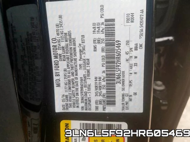 3LN6L5F92HR605469 фото 2