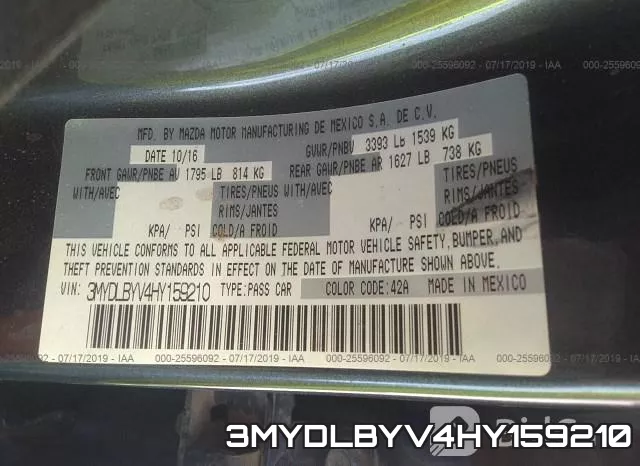 3MYDLBYV4HY159210 фото 10