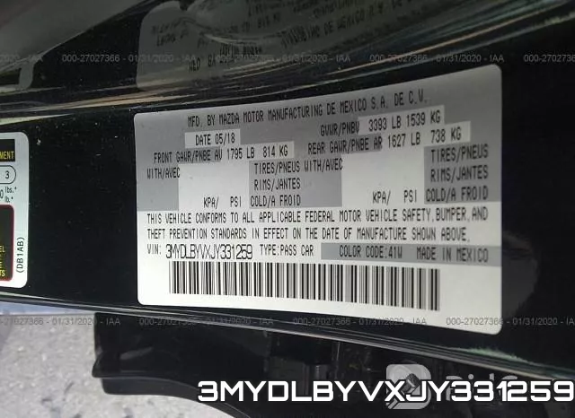 3MYDLBYVXJY331259 фото 10