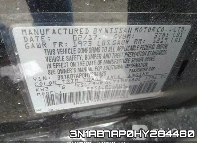 3N1AB7AP0HY284480 фото 10