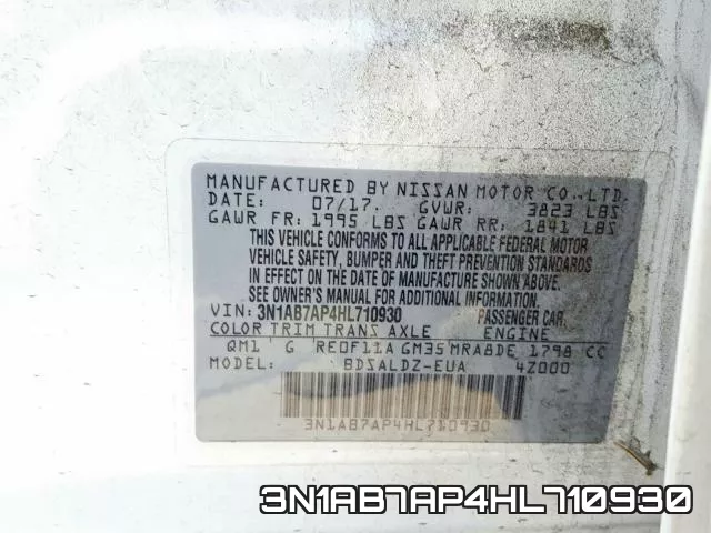 3N1AB7AP4HL710930 фото 2