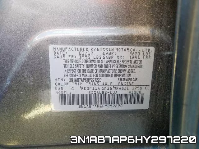 3N1AB7AP6HY297220 фото 2