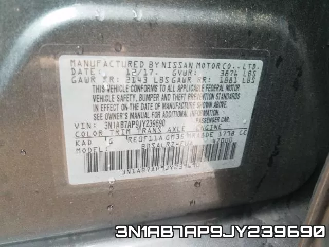 3N1AB7AP9JY239690 фото 2