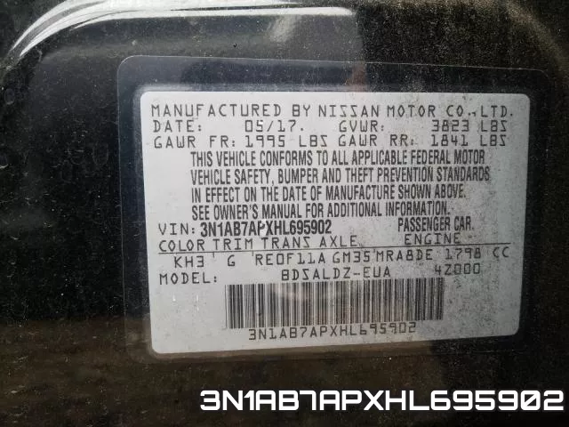 3N1AB7APXHL695902 фото 2