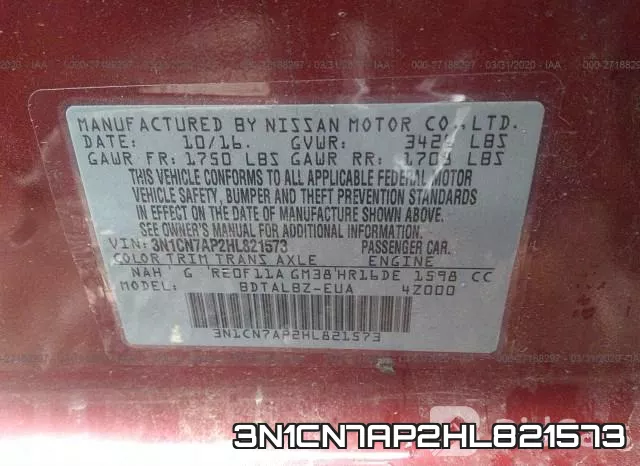 3N1CN7AP2HL821573 фото 10