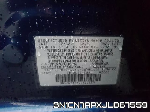 3N1CN7APXJL867559 фото 2