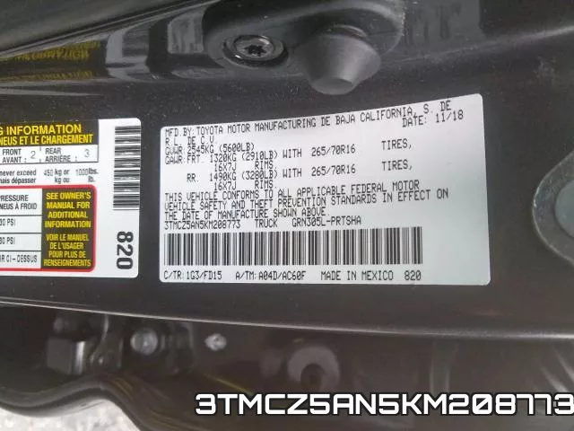 3TMCZ5AN5KM208773 фото 2