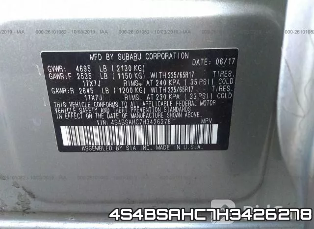 4S4BSAHC7H3426278 фото 10