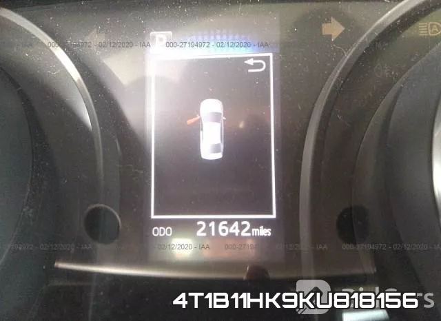 4T1B11HK9KU818156 фото 8