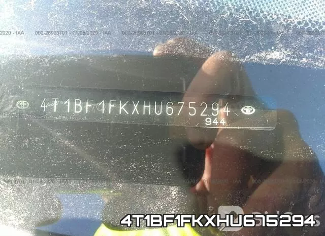4T1BF1FKXHU675294 фото 10
