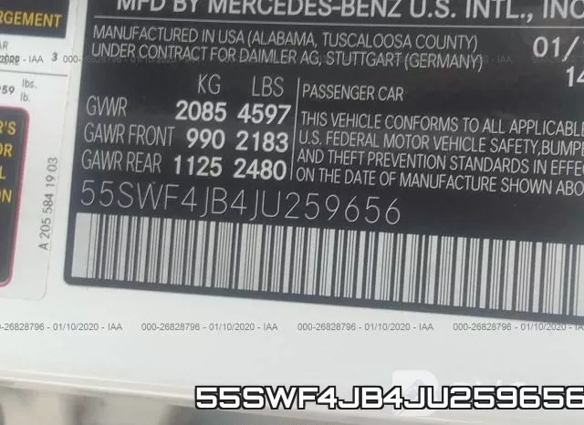 55SWF4JB4JU259656 фото 10