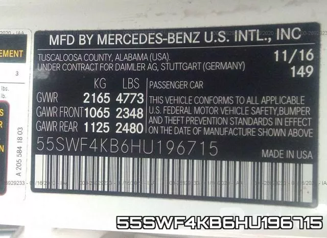 55SWF4KB6HU196715 фото 10