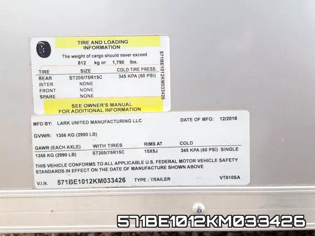 571BE1012KM033426 фото 2
