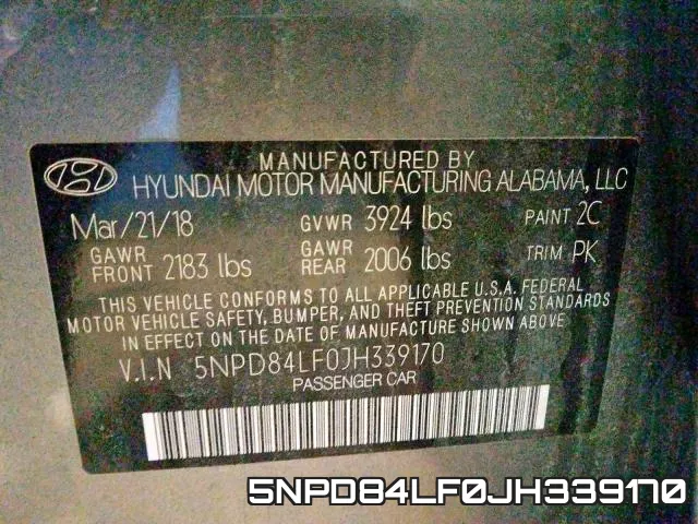 5NPD84LF0JH339170 фото 2