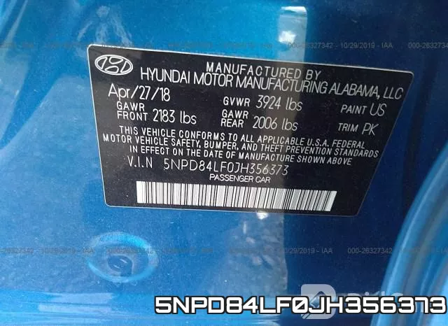 5NPD84LF0JH356373 фото 10