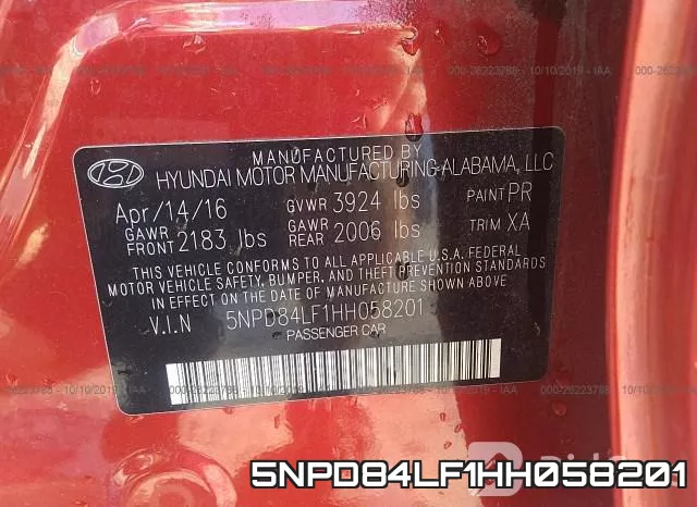 5NPD84LF1HH058201 фото 10