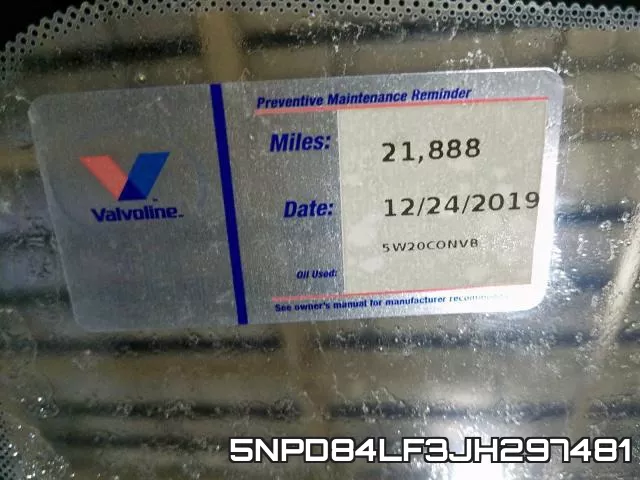 5NPD84LF3JH297481 фото 9