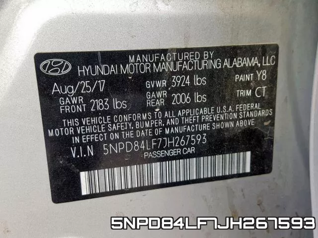 5NPD84LF7JH267593 фото 2